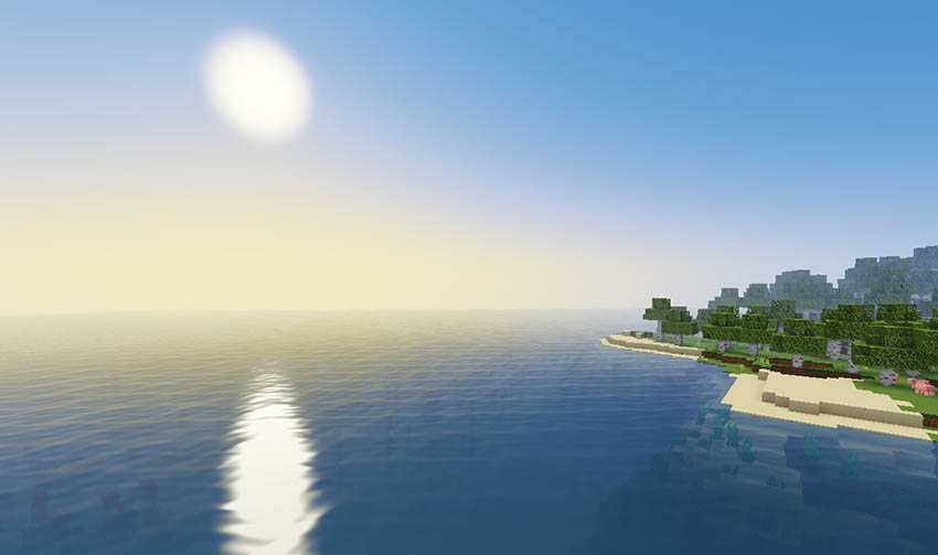 Popular Minecraft shaders for low end PC YoFPS Shaders