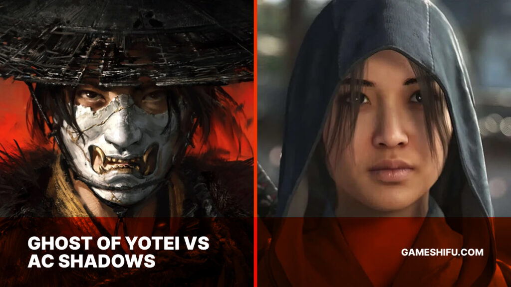 Ghost of Yotei vs AC Shadows cover