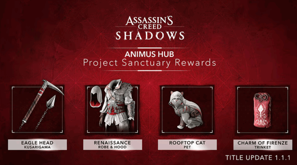Assassin's Creed Shadows Update 1.1.1
